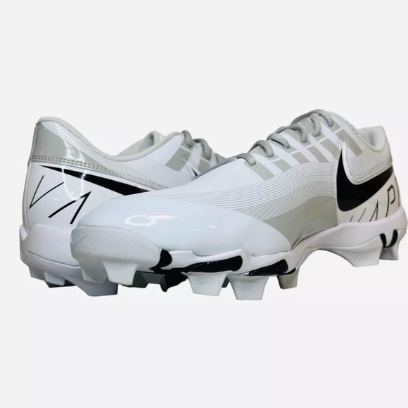 Nike Vapor Edge Shark Football Elite Cleat White Grey DQ5114-100 Men’s Size 12 - Picture 1 of 10